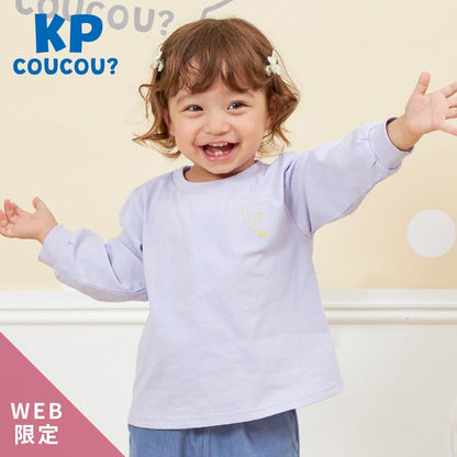 KP coucou? 單點刺繡長袖T恤（80～140）