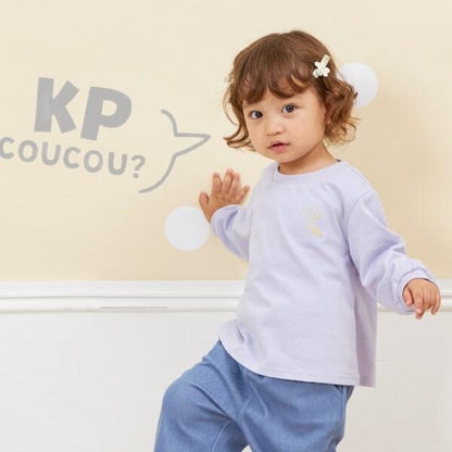 KP coucou? 單點刺繡長袖T恤（80～140）