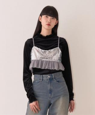 亮片吊帶背心【韓國時尚】