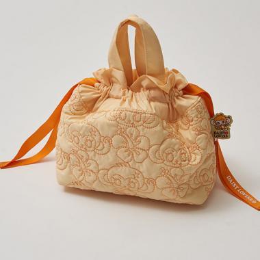 ルッキー 全面刺繡束口手提包
