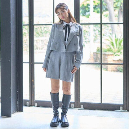 【畢業服】【典禮】【易打理】蝴蝶結領襯衫