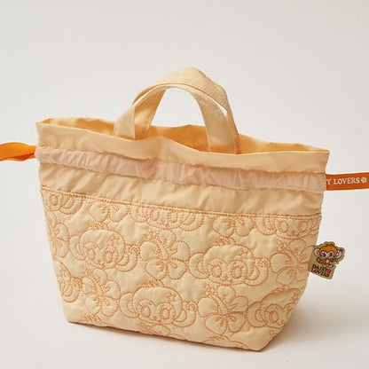 ルッキー 全面刺繡束口手提包