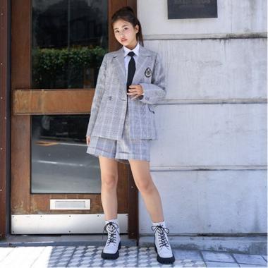 【畢業服】【典禮】帶徽章西裝外套短褲套裝