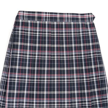 【畢業服】【典禮】帶蝴蝶結領帶格子百褶裙褲