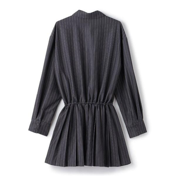 帶領帶襯衫連衣裙