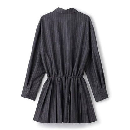 帶領帶襯衫連衣裙