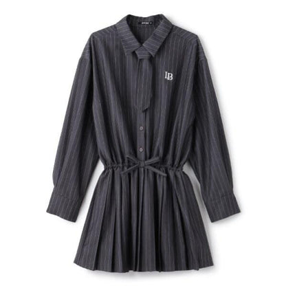 帶領帶襯衫連衣裙