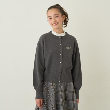 泡泡袖針織開衫