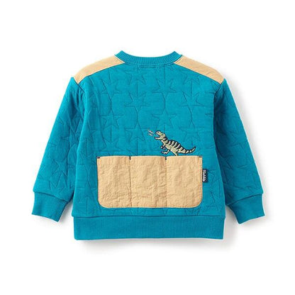 恐龍刺繡夾棉衛衣