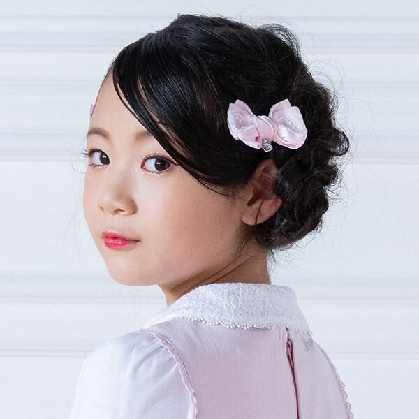 蝴蝶結蕾絲髮圈2個裝