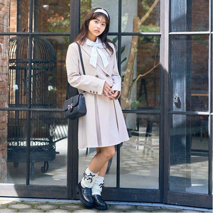 【畢業服】【典禮】帶徽章短款外套