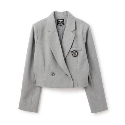 【畢業服】【典禮】帶徽章短款外套