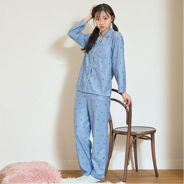 嬰兒法蘭絨針織襯衫愛心圖案