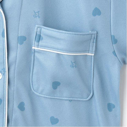 嬰兒法蘭絨針織襯衫愛心圖案