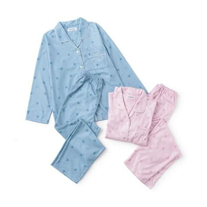 嬰兒法蘭絨針織襯衫愛心圖案