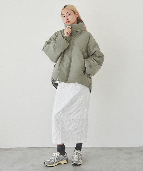 花卉提花修身半身裙