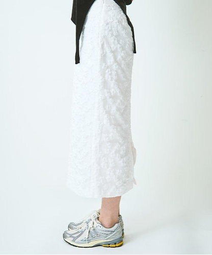 花卉提花修身半身裙