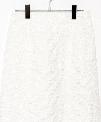 花卉提花修身半身裙