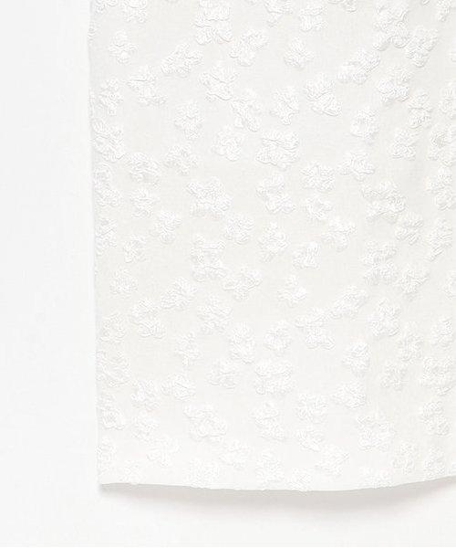 花卉提花修身半身裙