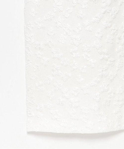 花卉提花修身半身裙