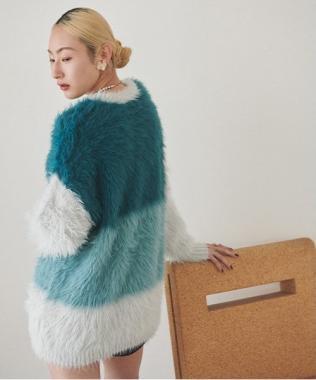 毛絨迷你連衣裙