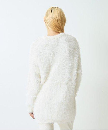 毛絨迷你連衣裙