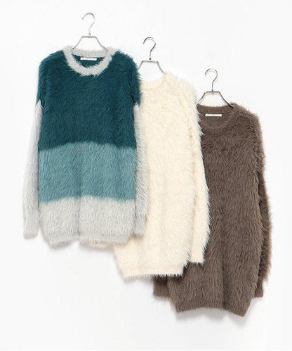 毛絨迷你連衣裙