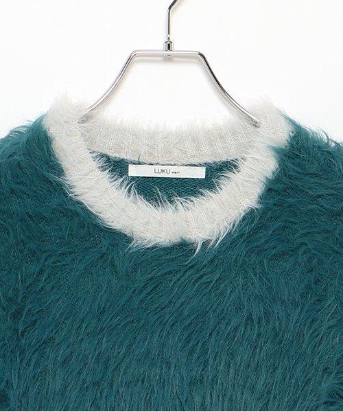 毛絨迷你連衣裙