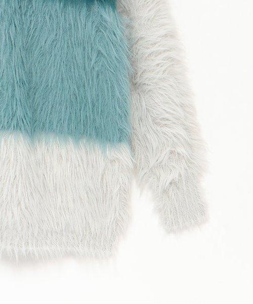 毛絨迷你連衣裙