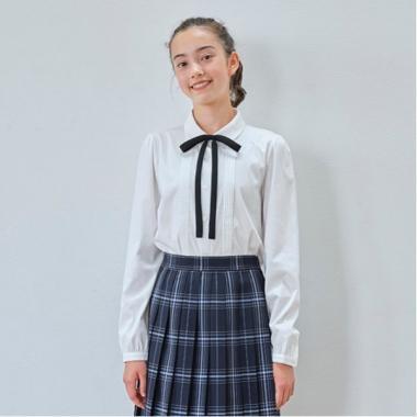*圓領剪裁襯衫