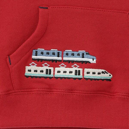 【人氣商品】【直營店無售】電車刺繡拼接衛衣