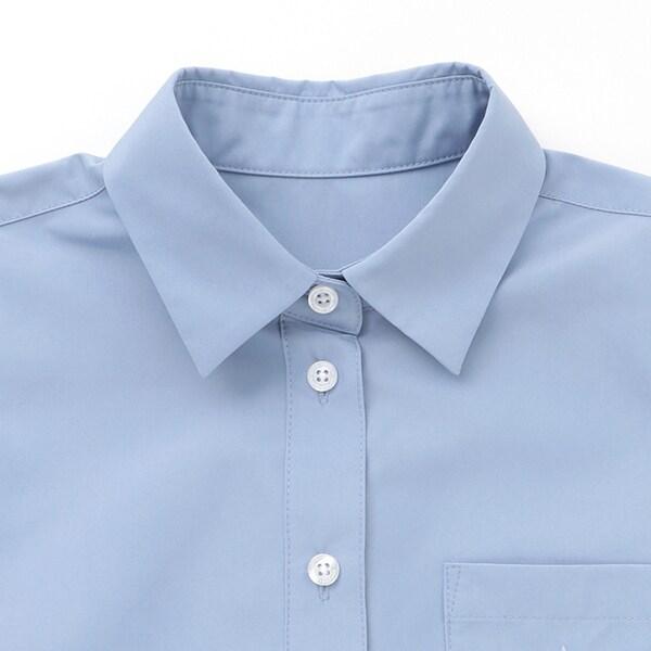 *【不易起皺】方領襯衫
