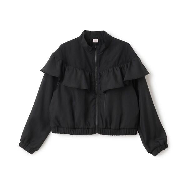 透視荷葉邊短夾克