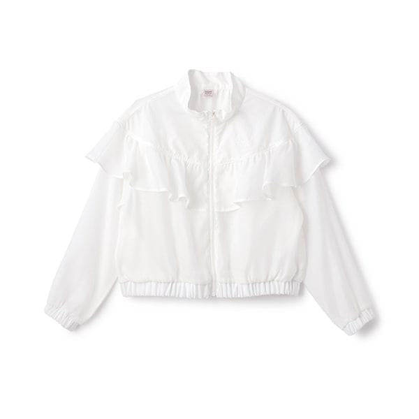 透視荷葉邊短夾克