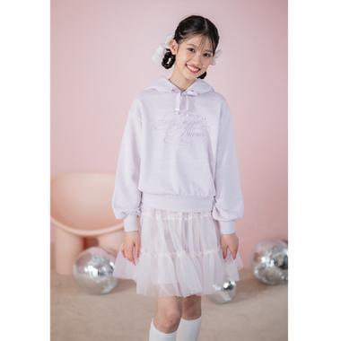 蓬鬆荷葉邊網紗裙