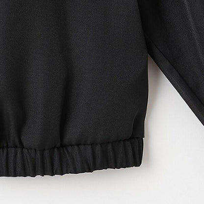 透視荷葉邊短夾克