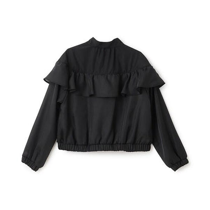 透視荷葉邊短夾克