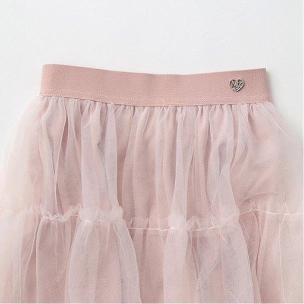 蓬鬆荷葉邊網紗裙