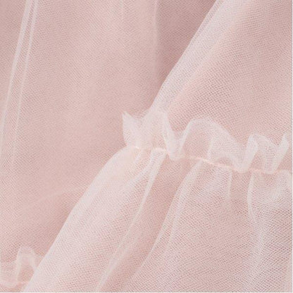 蓬鬆荷葉邊網紗裙