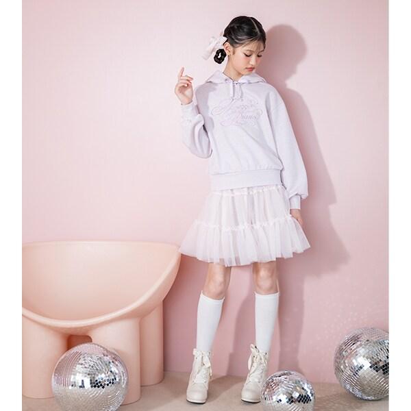 蓬鬆荷葉邊網紗裙