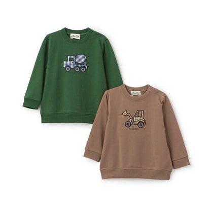 【人氣商品】【直營店無售】工程車輛貼布繡衛衣