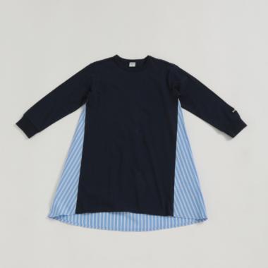 布料拼接連衣裙