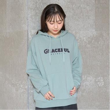 【GOODPRICE】毛圈繡字母連帽衛衣