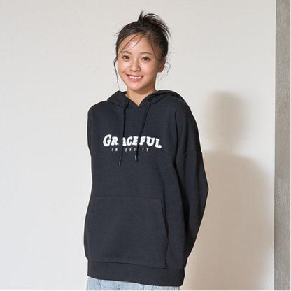 【GOODPRICE】毛圈繡字母連帽衛衣