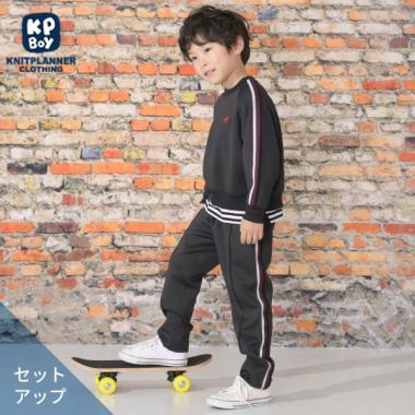 KPBOY 恐龍刺繡條紋套裝（110～150）