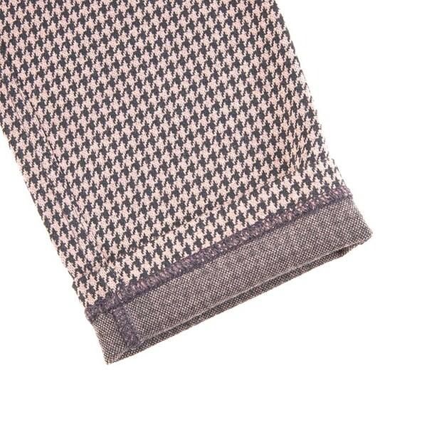 千鳥格提花恐龍兒童褲（80～110）