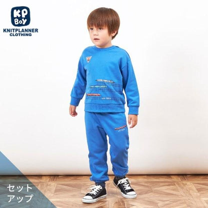 KPBOY 電車刺繡薄絨套裝（80～120）