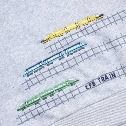 KPBOY 電車刺繡薄絨套裝（80～120）