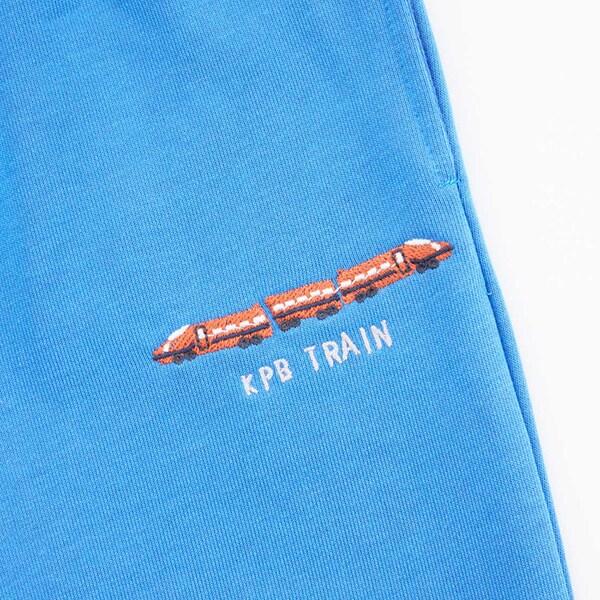 KPBOY 電車刺繡薄絨套裝（80～120）