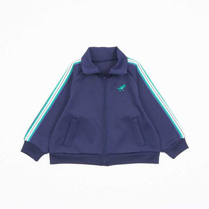 KPBOY 恐龍刺繡袖條紋夾克（110～150）